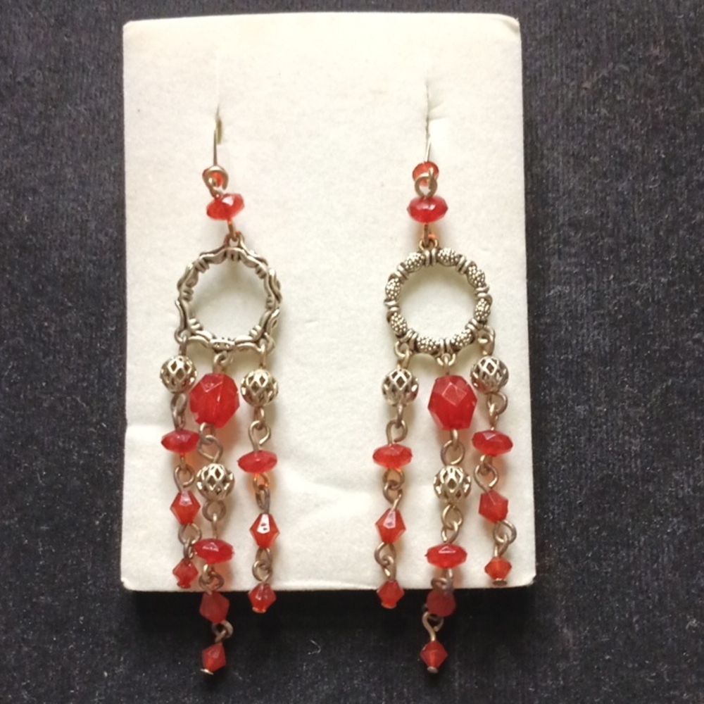 mark. Circle Stamping Earrings - Gold Finish